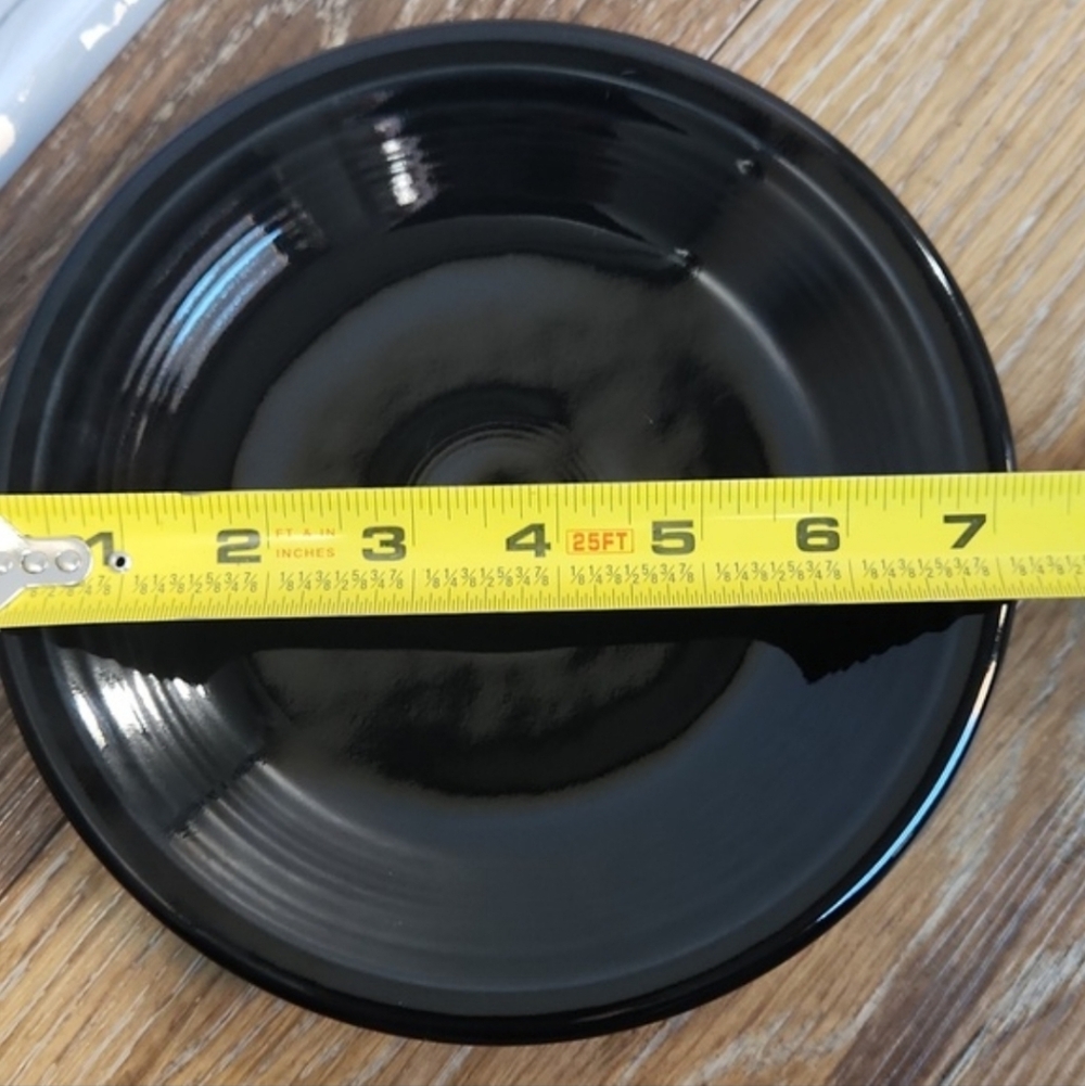 NWOT RETIRED Fiesta Black Salad Plate 7.25 in Fiestaware - Picture 3 of 10